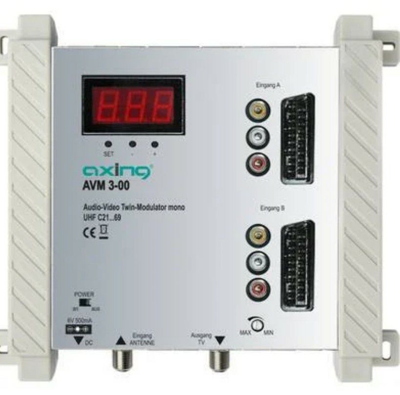 Modulator AV Axing AVM 3-00 TWIN, 470 - 862 MHz