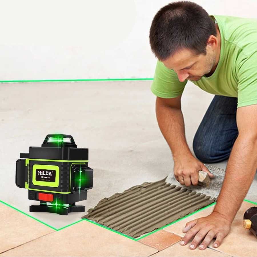 Poziomica Laserowa HILDA 16 NOWA! Laser KRZYŻOWY +Statyw 2M gratis FV