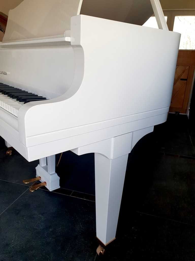 Fortepian DIAPASON 172cm piękny BIAŁY POŁYSK