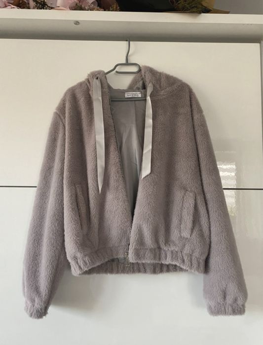 kurtka/bluza szara miś