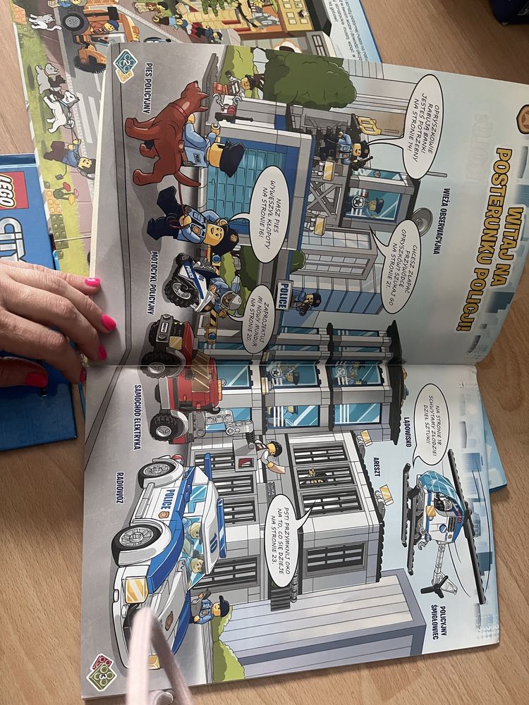 Książki Lego City Strażacy Policja 3szt.