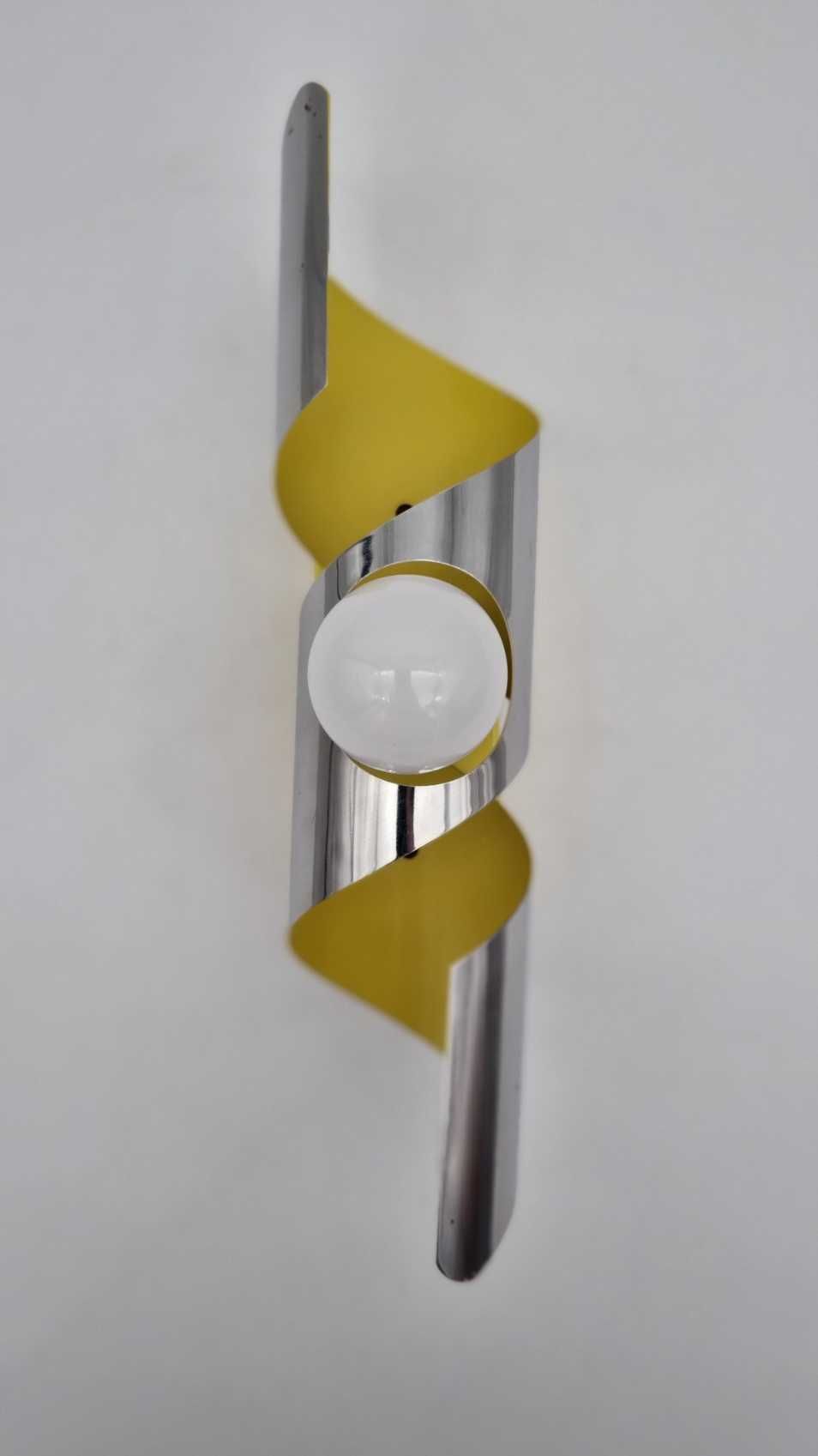 Kinkiet Space Age typ D1 00 lata 60 70 POLAM Bielsko Design PRL