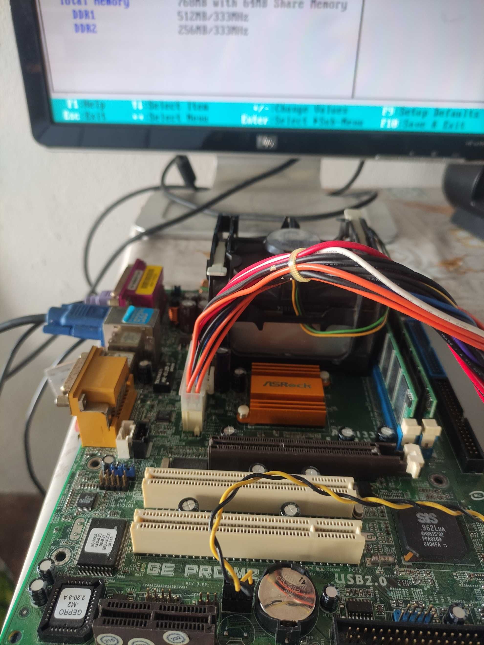 Motherboard Asrock GE PRO-M2 com CPU