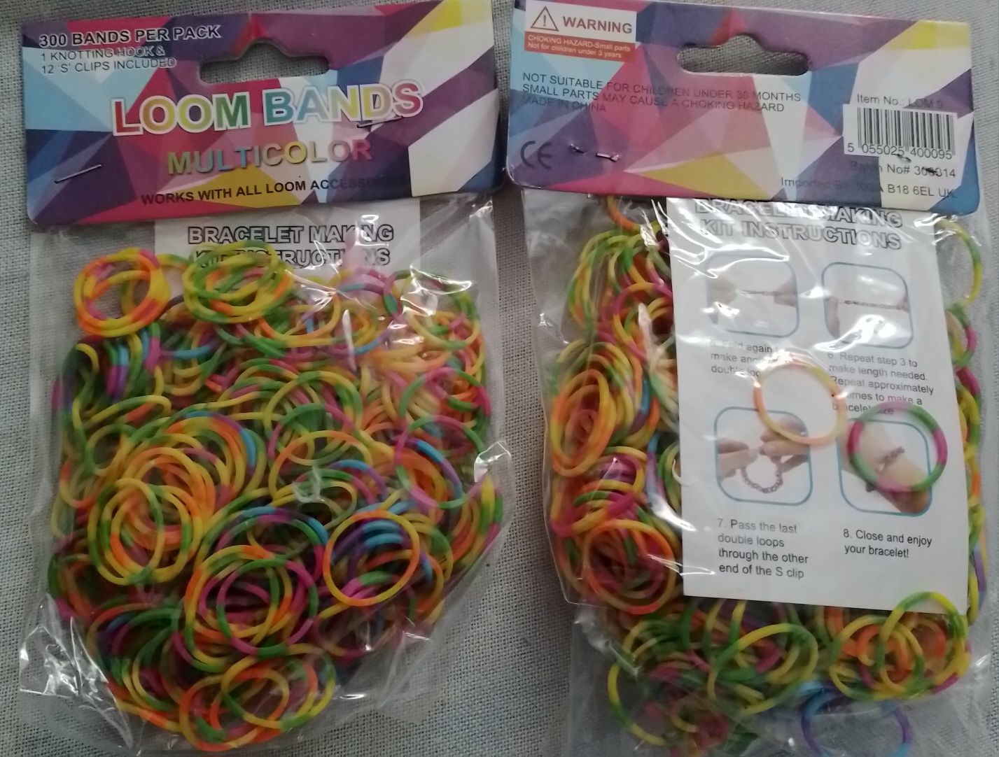 Gumki zestaw do robienia np bransoletek Loom Band Multicolo