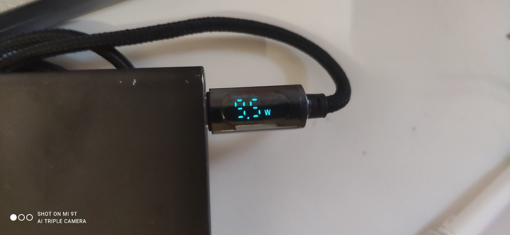 Кабель USB type-c Toocki, 100w 6A, с дисплеем и ваттметром 2м