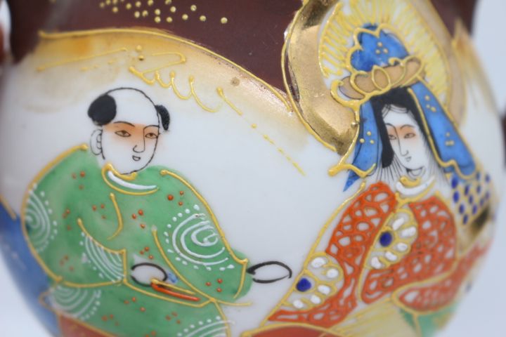 Açucareiro Porcelana Japonesa Satsuma Período Meiji