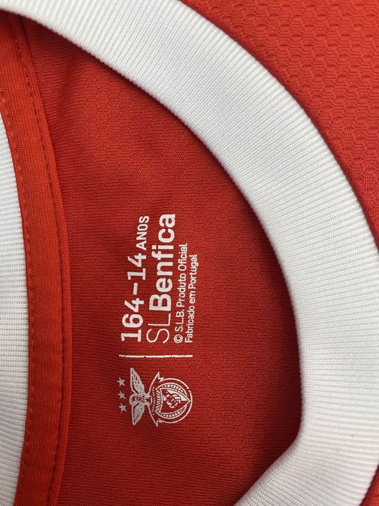 equipamento oficial benfica autografado