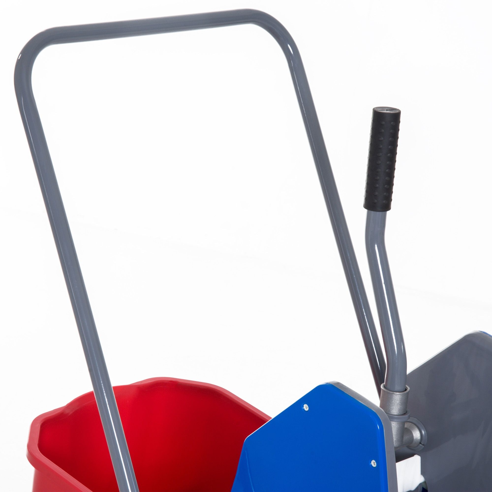 Wózek do sprzątania wózek sprzątający wózek do mycia z 2 wiadrami