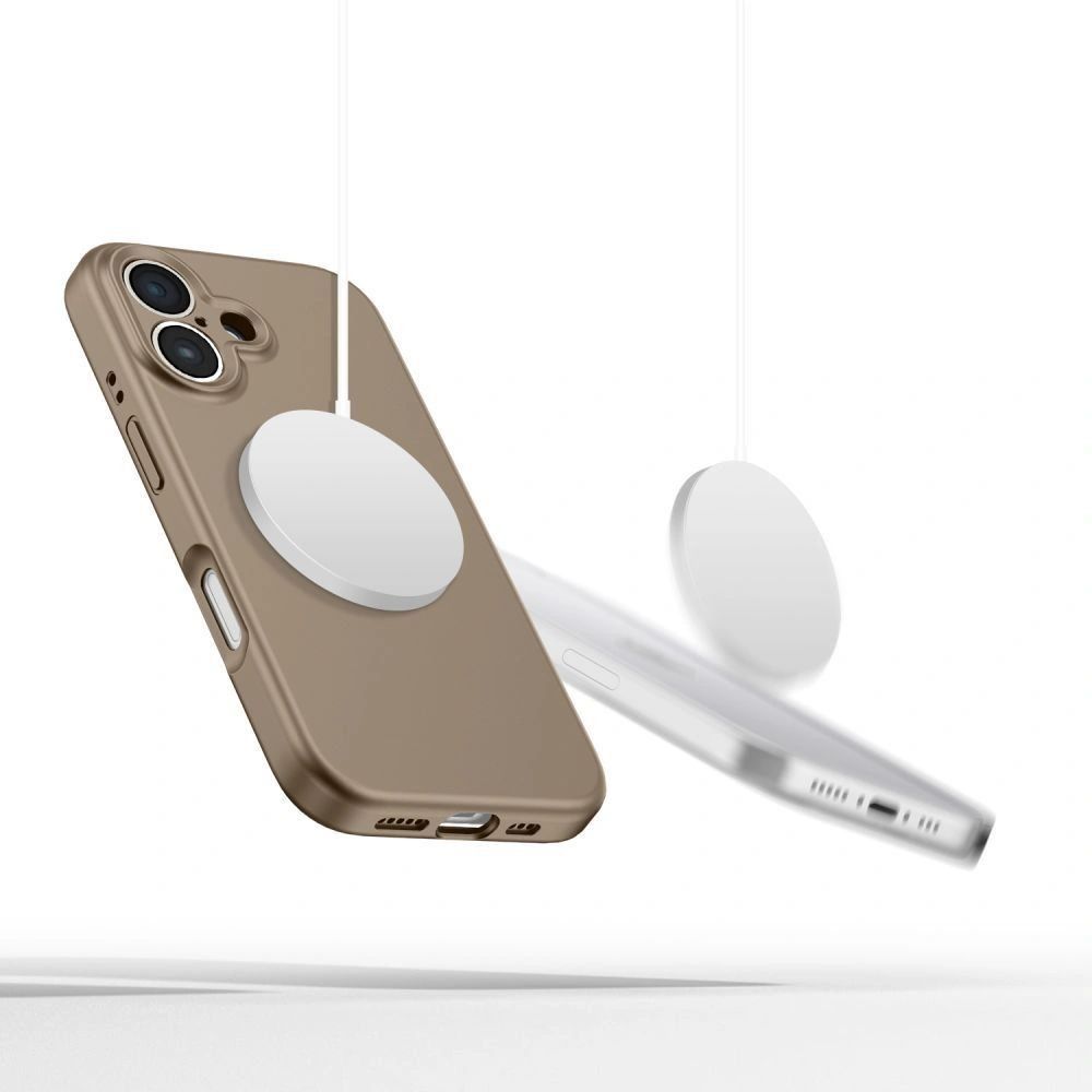 Etui Tech-Protect do iPhone 16e Magsafe Liquid Silicone Brown