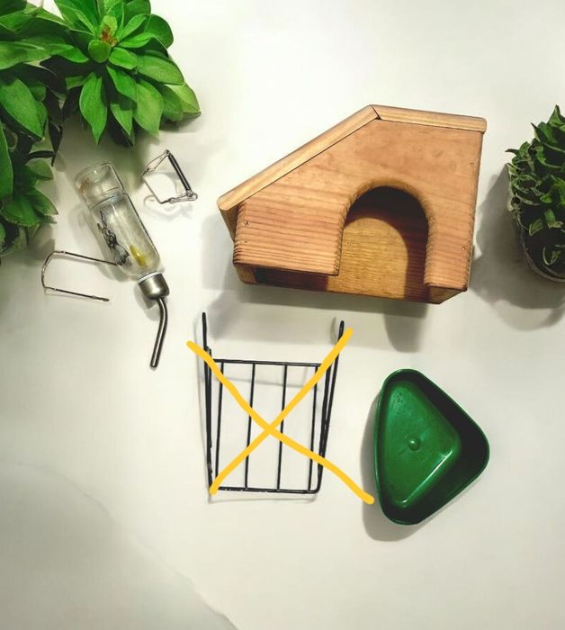 Будинок, поїлка, сінник, аксесуари для гризунів, морської свинки