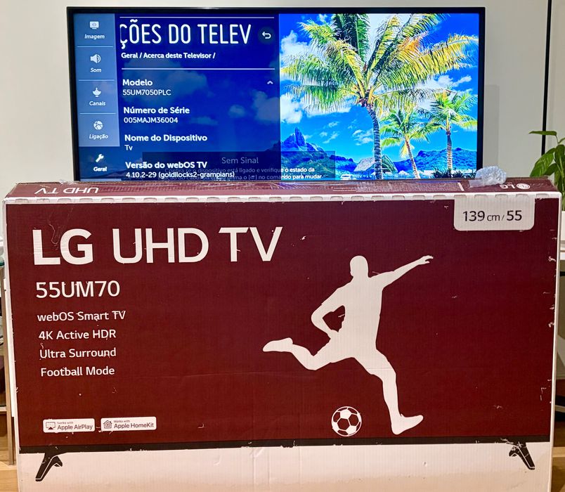 SmartTv LG 55” 4K UHD