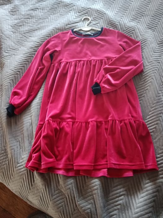 Sukienka welurowa 146/152 Mała Mi