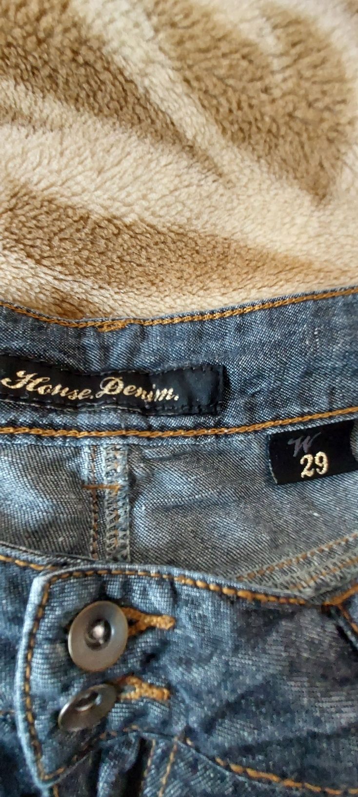 Spodenki jeansowe szorty  bawelna len bermudy house dżinsowe M niski s