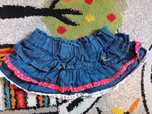 Spódniczka mini jeans Disney r.68
