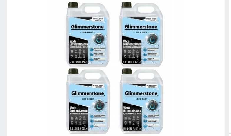 WODA Demineralizowana  4 x 5L = 20L Sprawdzona WYSOKA JAKOŚĆ + GRATIS