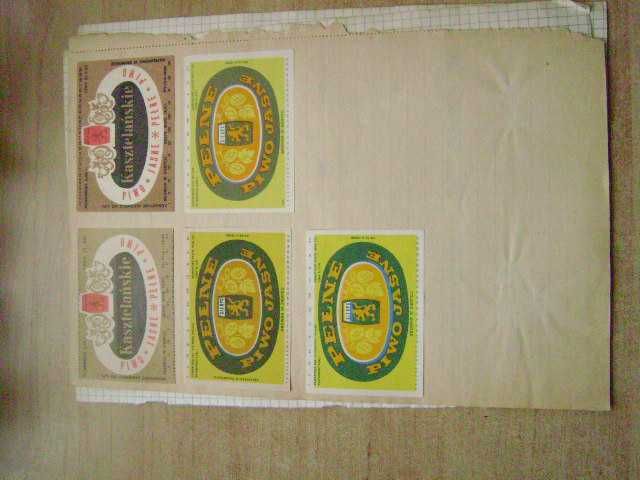 Starocie z PRL Etykiety piwne z PRL = Zestaw 45 sztuk Sierpc i Elbląg