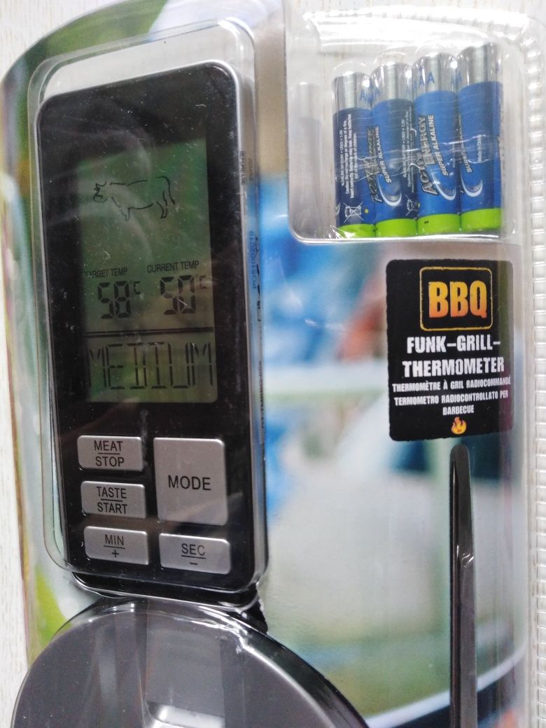 Цифровой беспроводной термометр для приготовления гриля BBQ PREMIUM