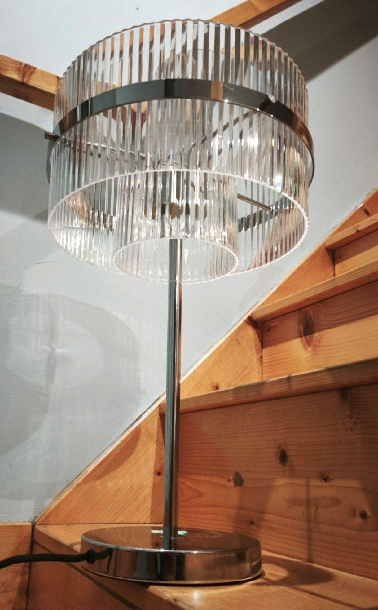 Lampa kpl 2 lamp biurowa i stojąca akryl metal