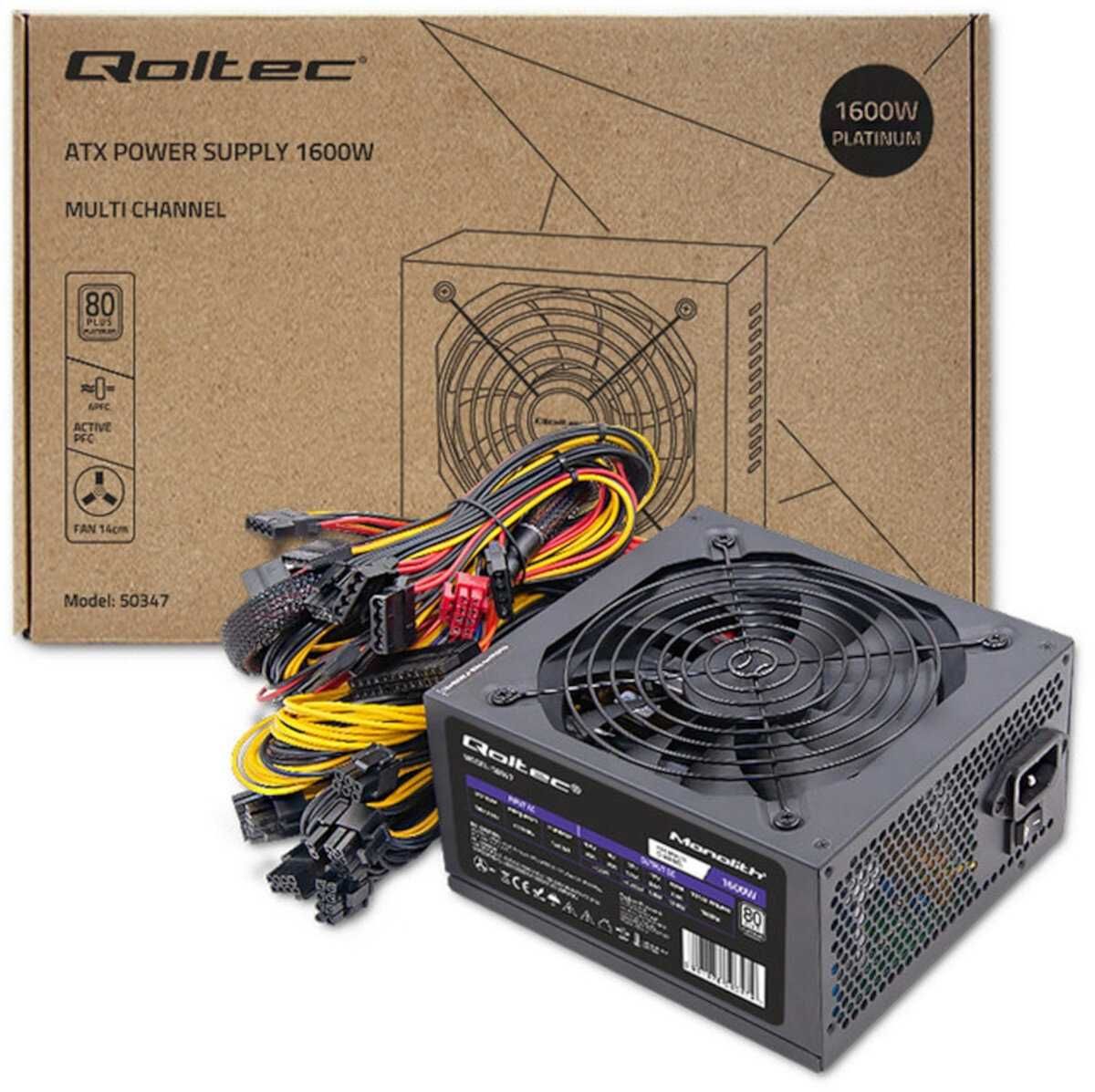 QOLTEC Gaming Miner 1600W 80 PLUS Platinum Nowy