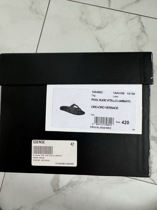 Мужские шлёпанцы Versace 42 размер