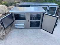 Mesa de refrigeração em aço inoxidável