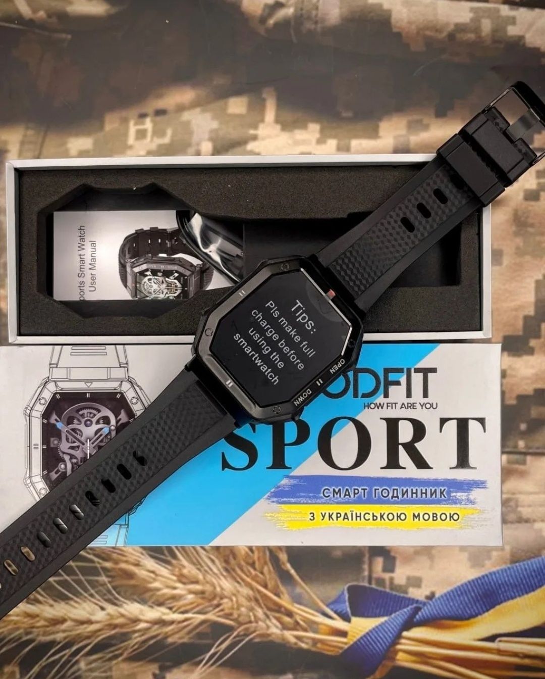 Розумний смарт годинник Modfit Shockwave .Гарантія 12-місяців. 
◻️ М