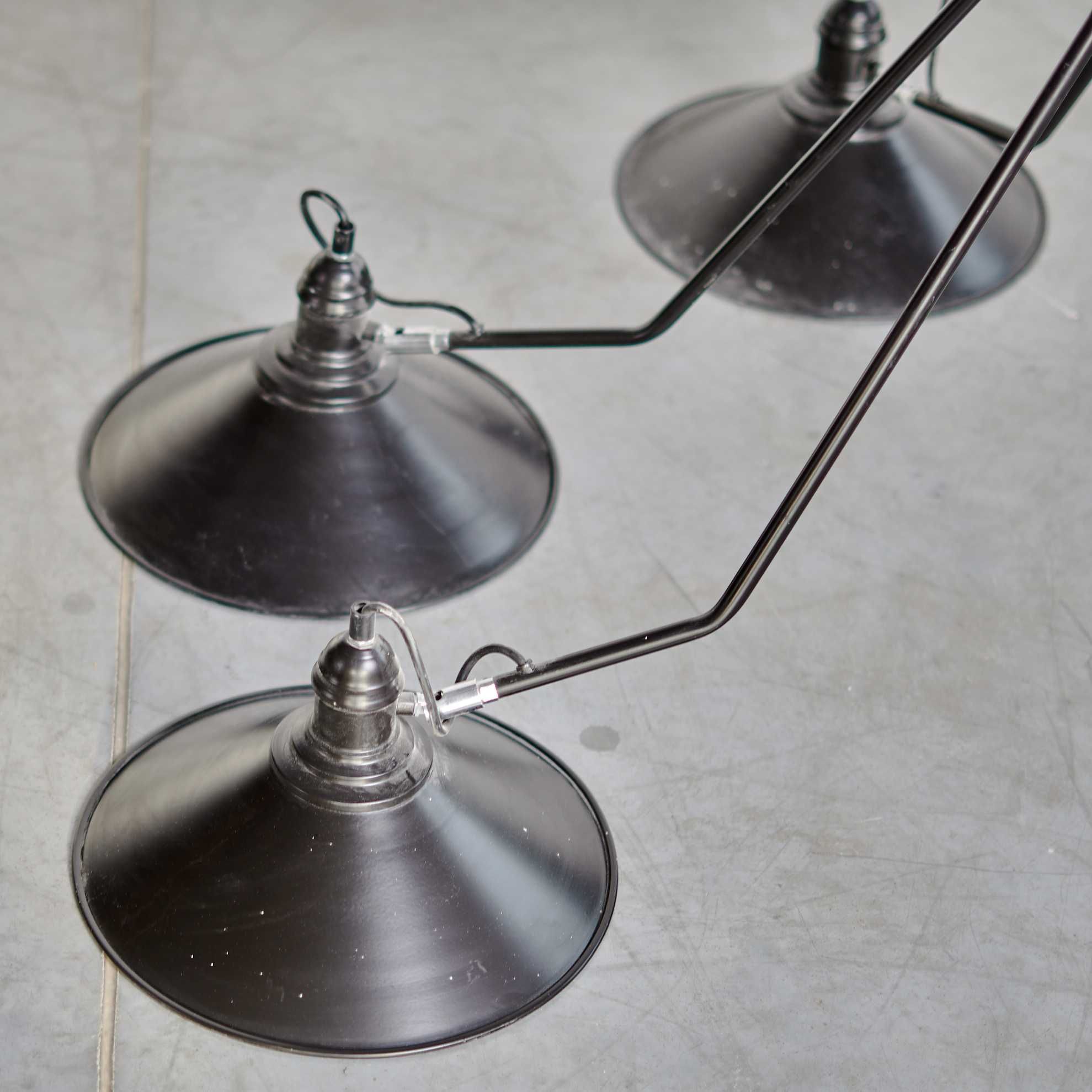Czarna lampa sufitowa 5 punktowa