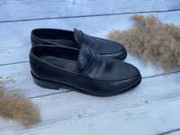 Мужские черные туфли лоферы samuel windsor, england оригинал 41 размер