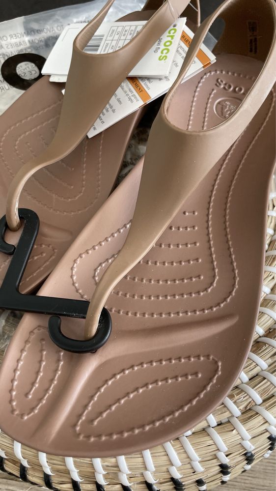 Crocs japonki sexi flip bronze W8 38/39