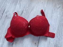 Biustonosz czerwony push up Primark