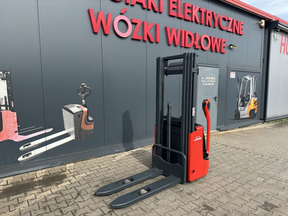 Paleciak elektryczny Linde 420 cm 1000 kg wózek sztaplarka