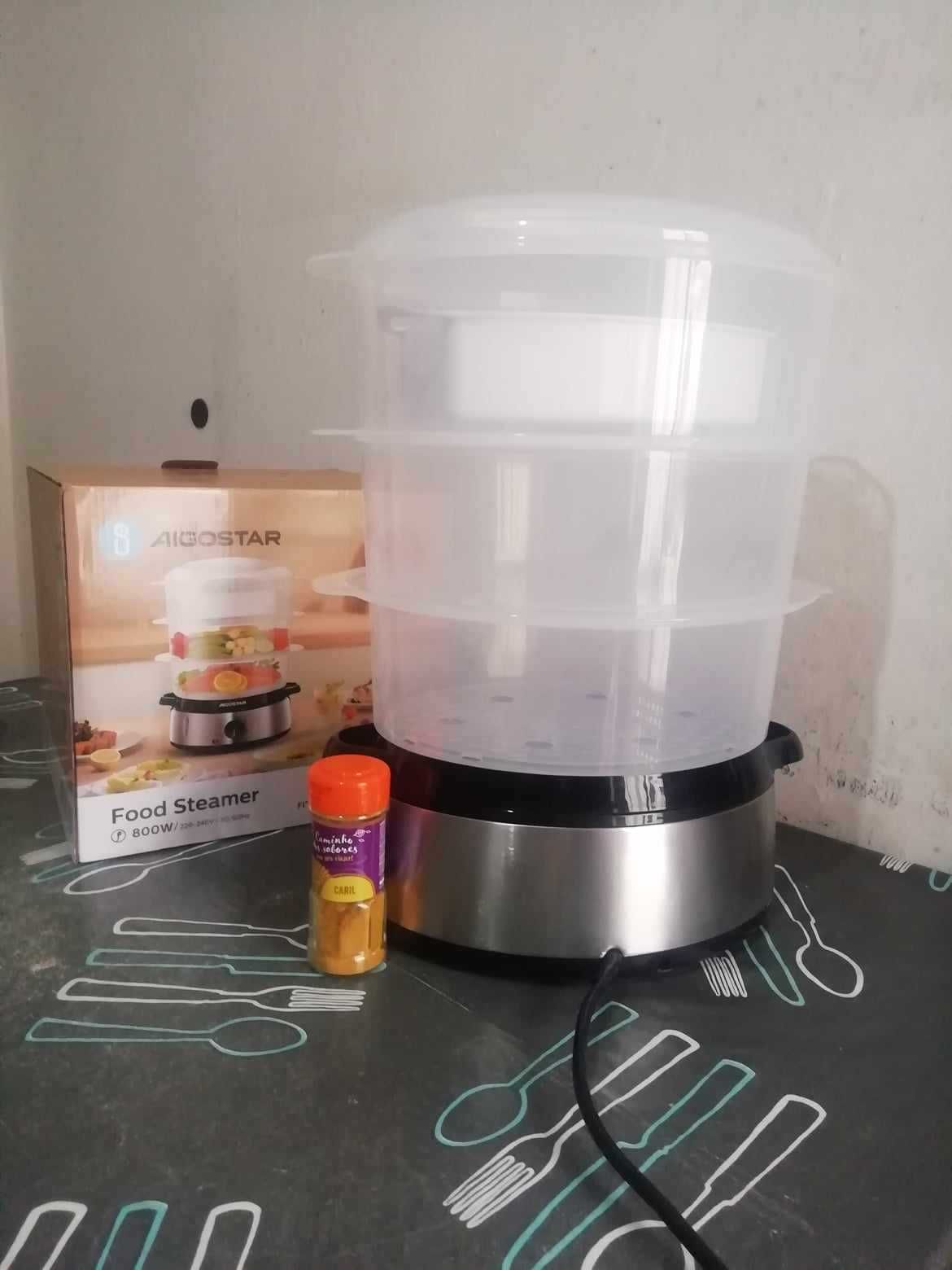 Máquina de Cozer a Vapor AIGOSTAR Fitfoodie Steel (800W - Inox)