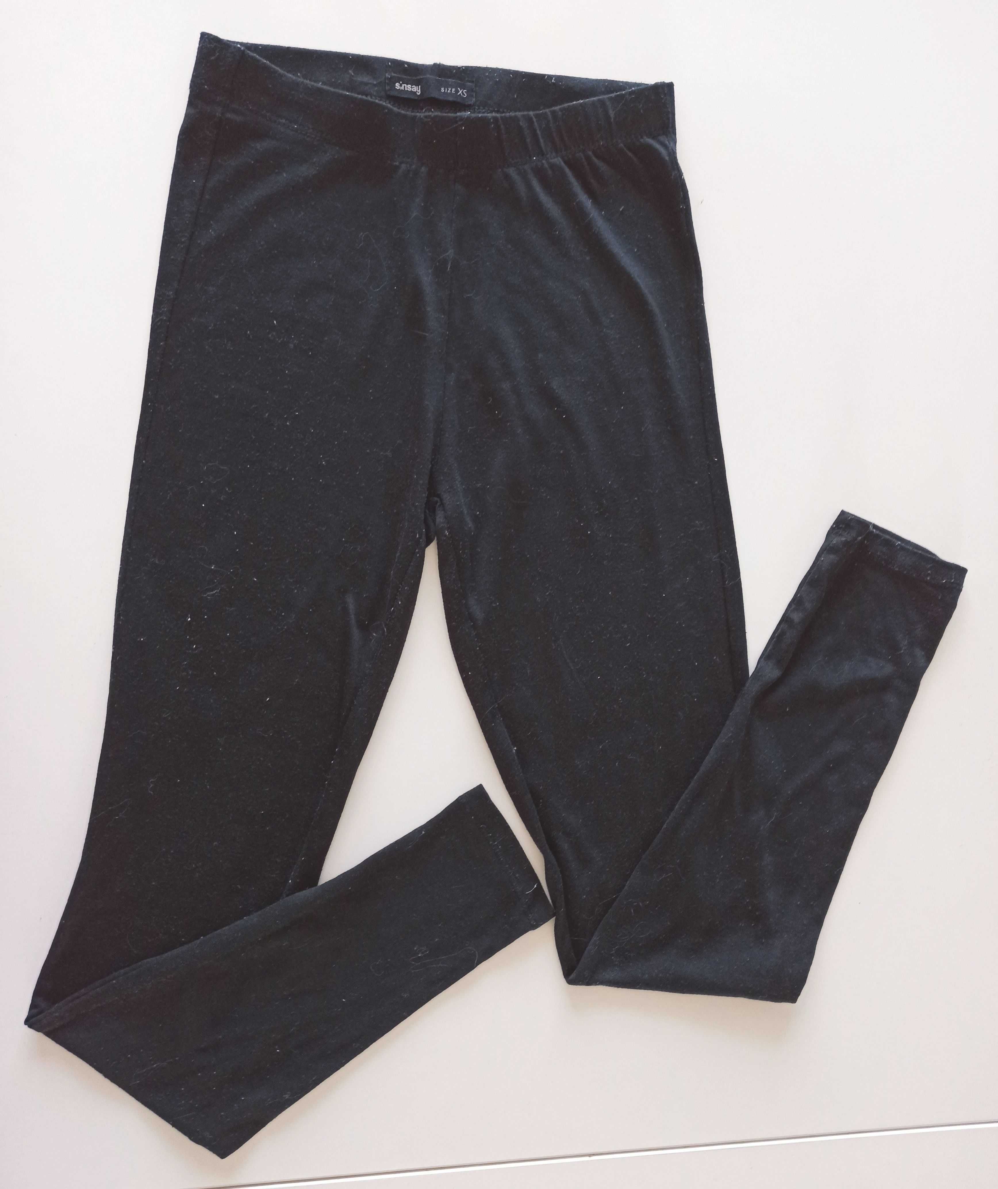 czarne legginsy damskie getry rozmiar XS Sinsay