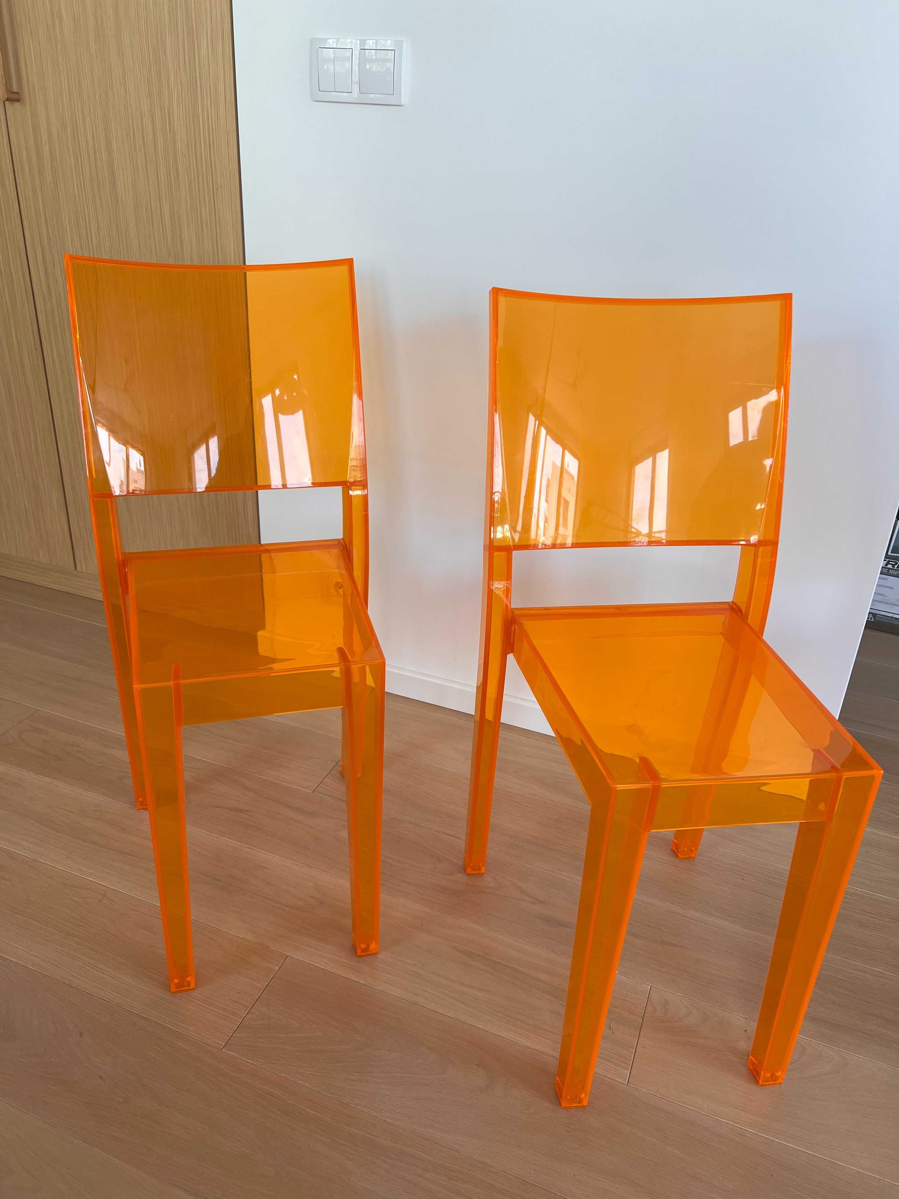 Kartell Krzesło La Marie jasno pomarańczowe -2 krzesła