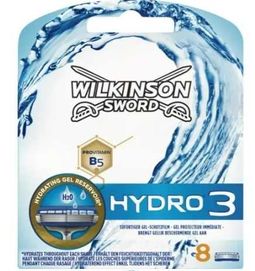 8X WILKINSON SWORD hydro 3 H20 Provitamin B5 DE