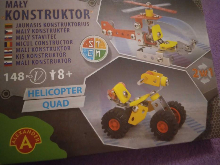 Mały konstruktor Helikopter i quad nr zestawu 1659