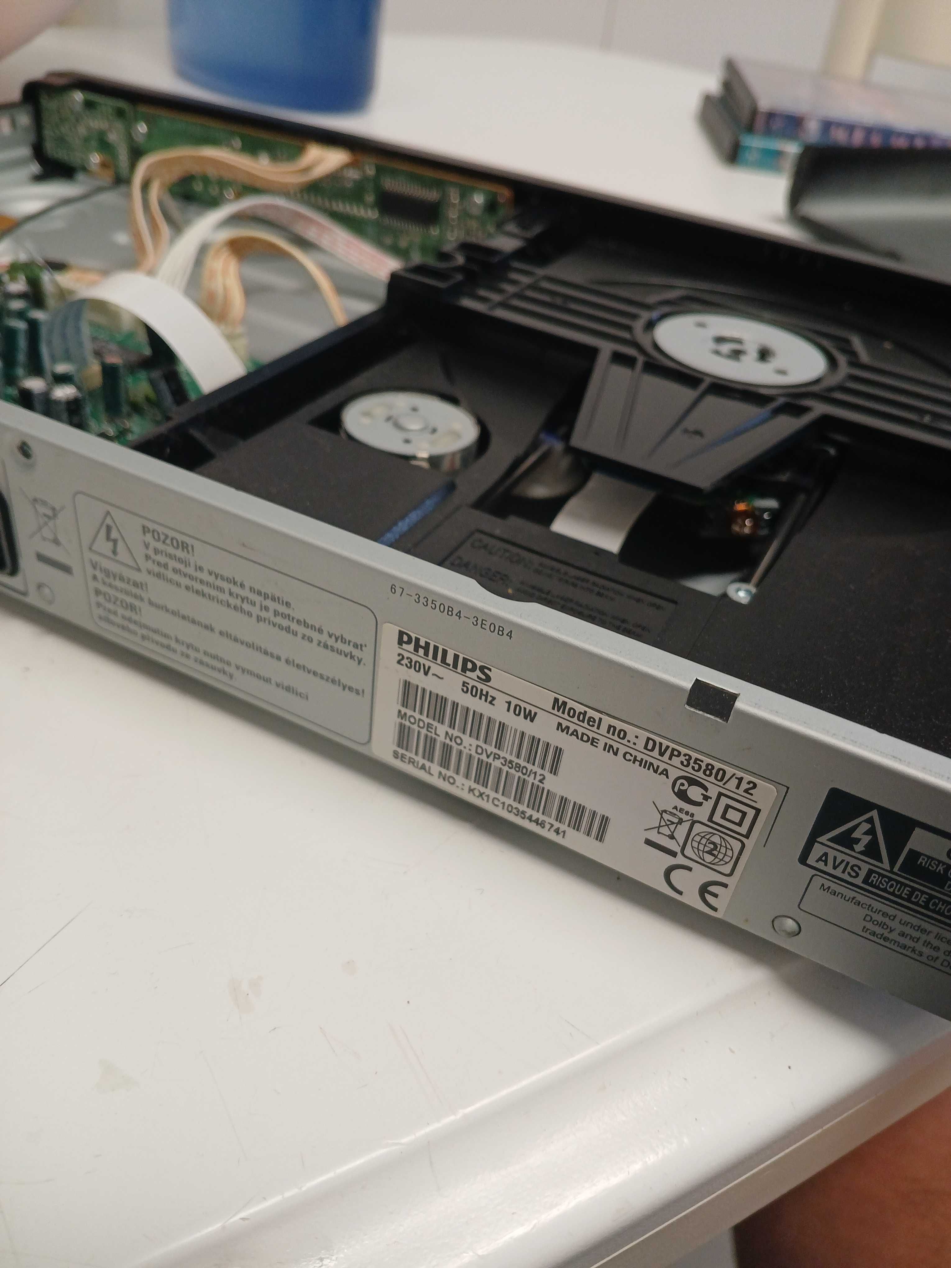 Leitor DVD Philips DVP3580/12 Avariado para Peças ou Reparação