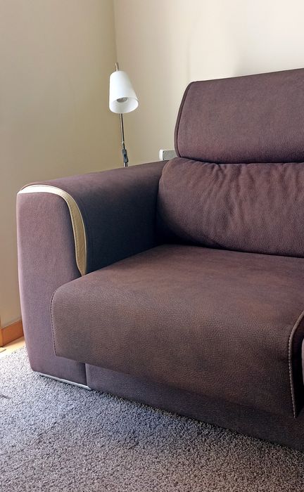 Sofá extensível com chaise longue