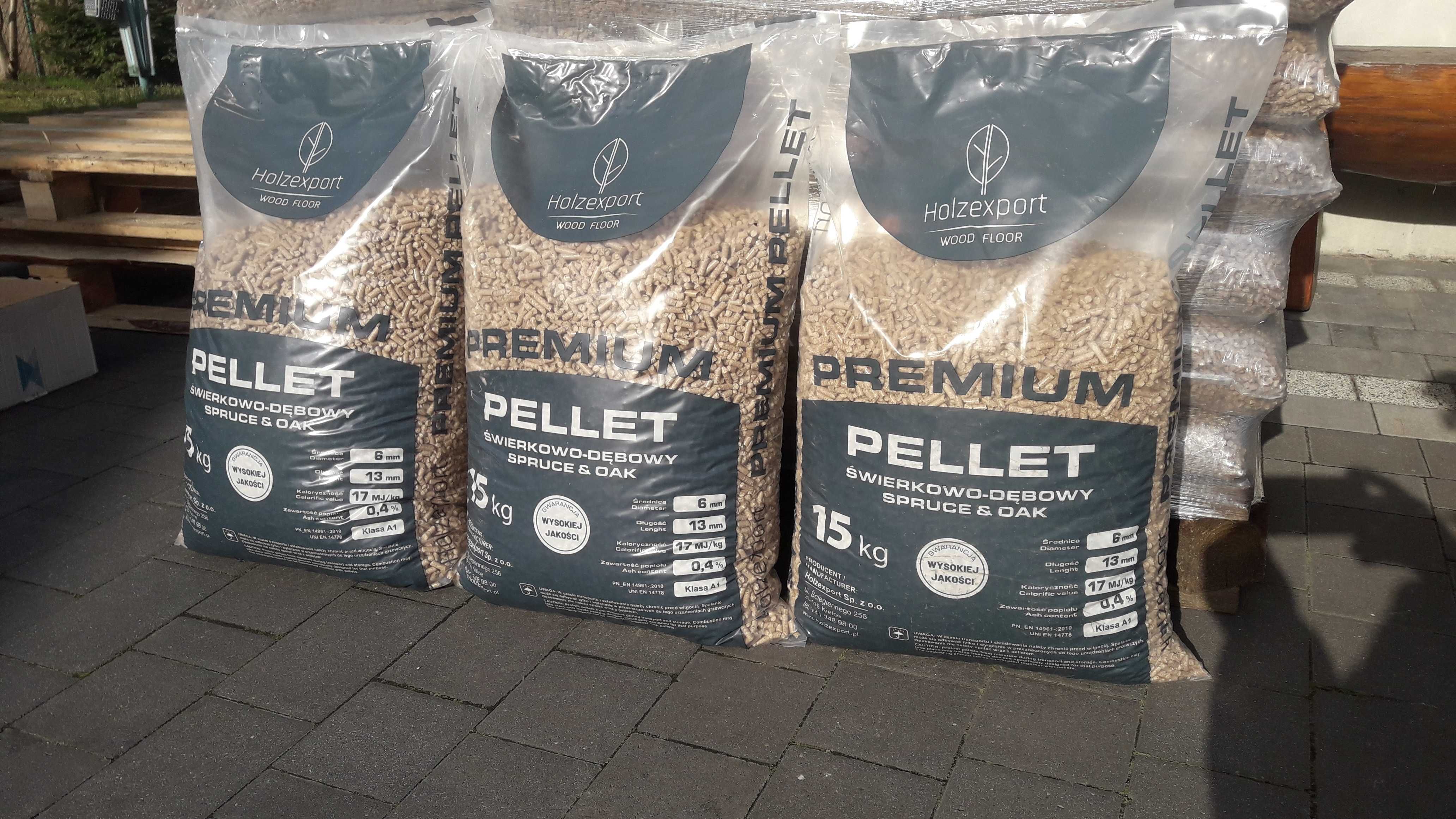 Pellet  DĘBOWY HOLZEXPORT A1 Polski z certyfikatem - transport HDS