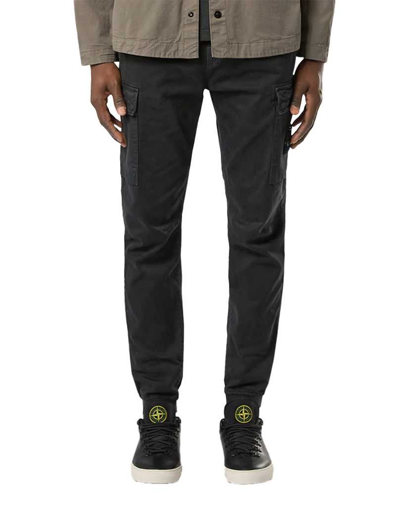 Штани Stone Island 313L1 Regular Tapered Fit Cargo Pants Black