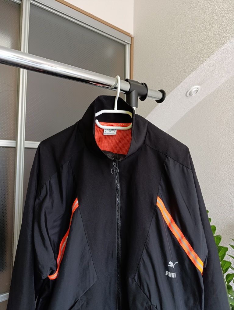 Мужская куртка ветровка puma tfs tailored for sport woven black track