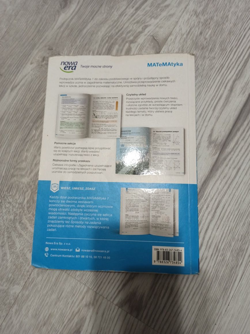 Podręcznik matematyka 1 dla liceum I technikum zakres podstawowy