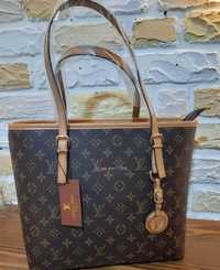Torebka damska listonoszka torba duża A4 brązowa Louis Vuitton Lv