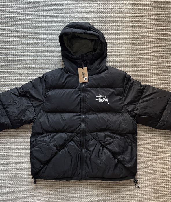 Nowa Oryginalna męska Kurtka zimowa Stussy Kurtka ocieplana puchowa