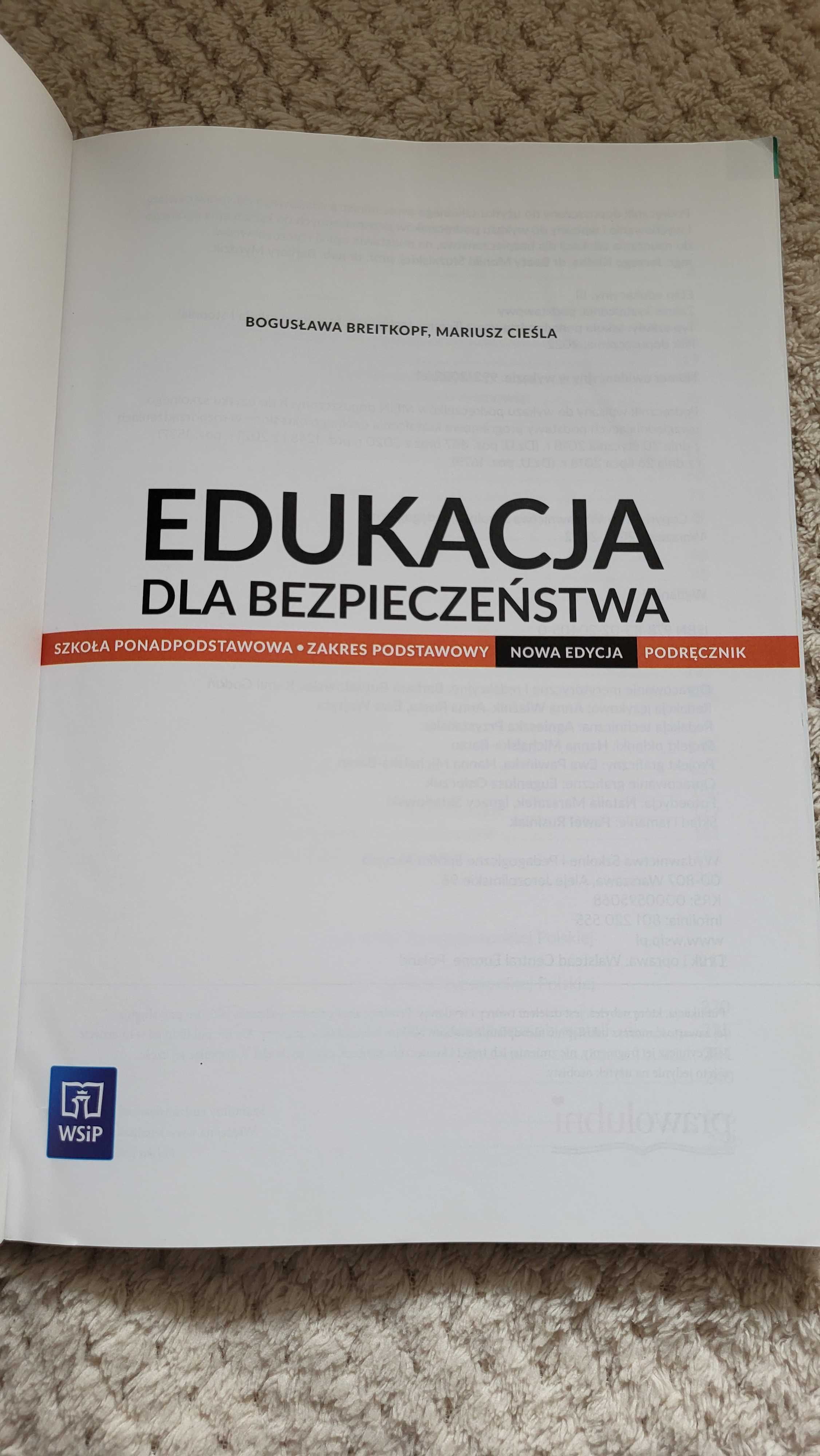 Edukacja dla bezpieczeństwa Nowa Edycja- Wsip