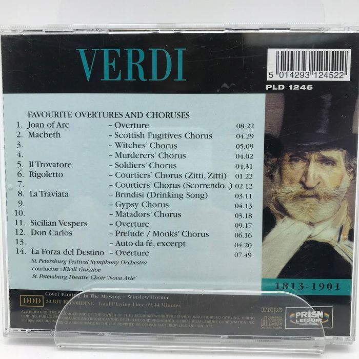 cd - verdi - favourite overtures & choruses