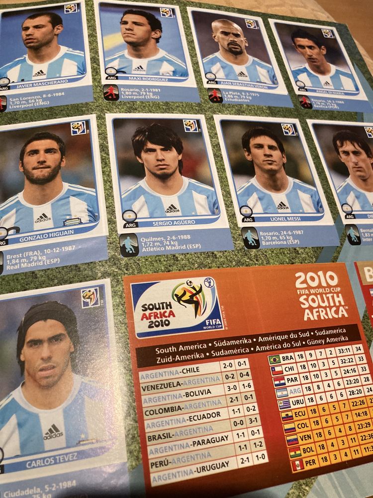 Mundial 2010 - Panini - África do Sul