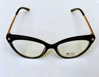 OKAZJA CZARNE Okulary kocie glamour zerówki celebrytki Cat Eye vintage