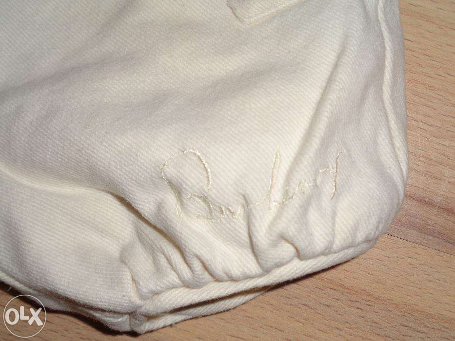 BURBERRY oryg. kremowe spodnie krótkie spodenki szorty 1M / 56 cm