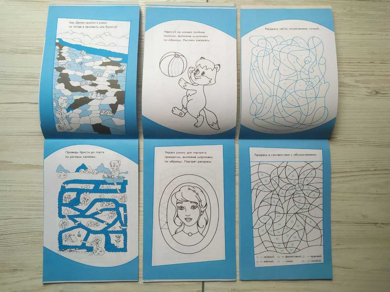Раскраски-штриховки. Рисунки-невидимки. Лабиринты. 5-6 лет